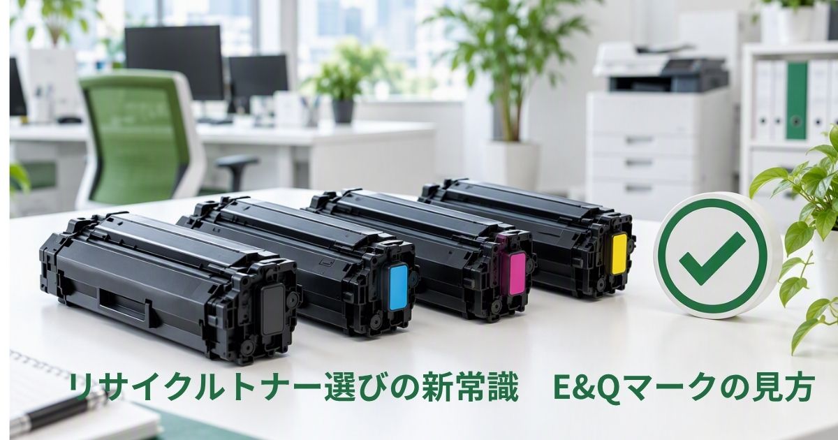 E&Qマーク適合のリサイクルトナー